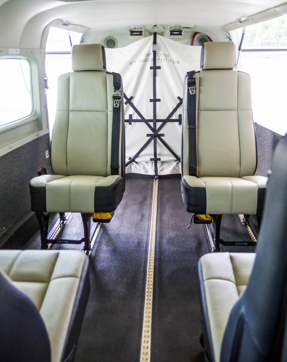 Cessna Caravan Review - Interior Seats and Seat Tracks