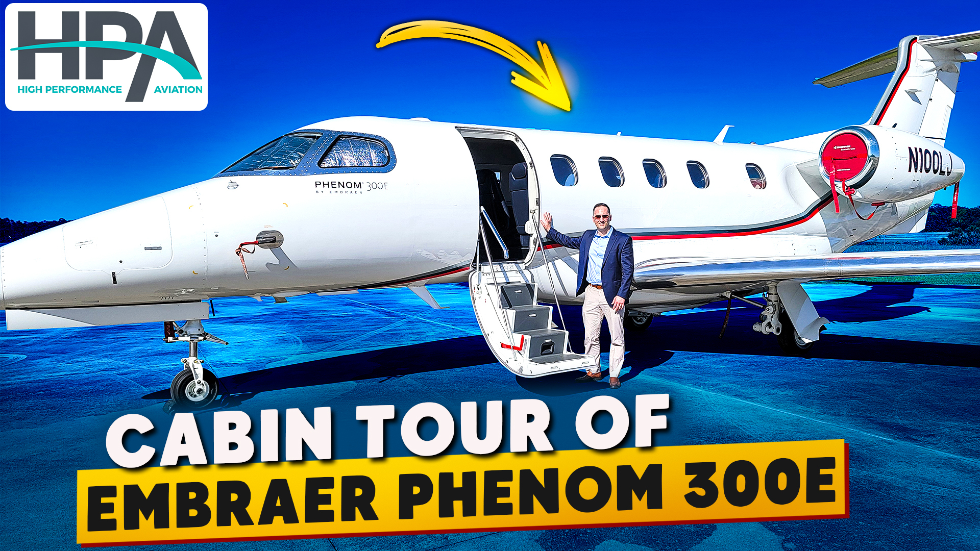 Exclusive Cabin Tour of N100LJ a 2019 Embraer Phenom 300E with Brandon Ray