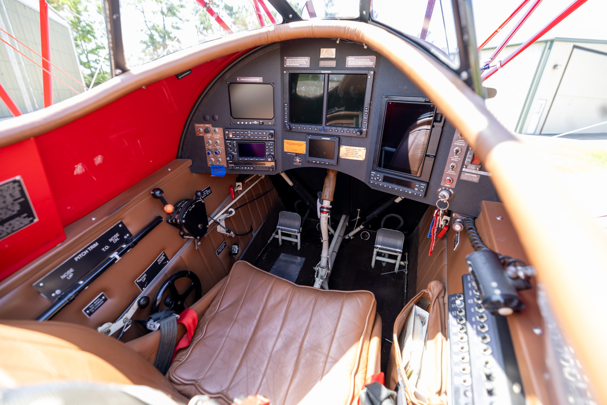 Waco YMF-5C interior