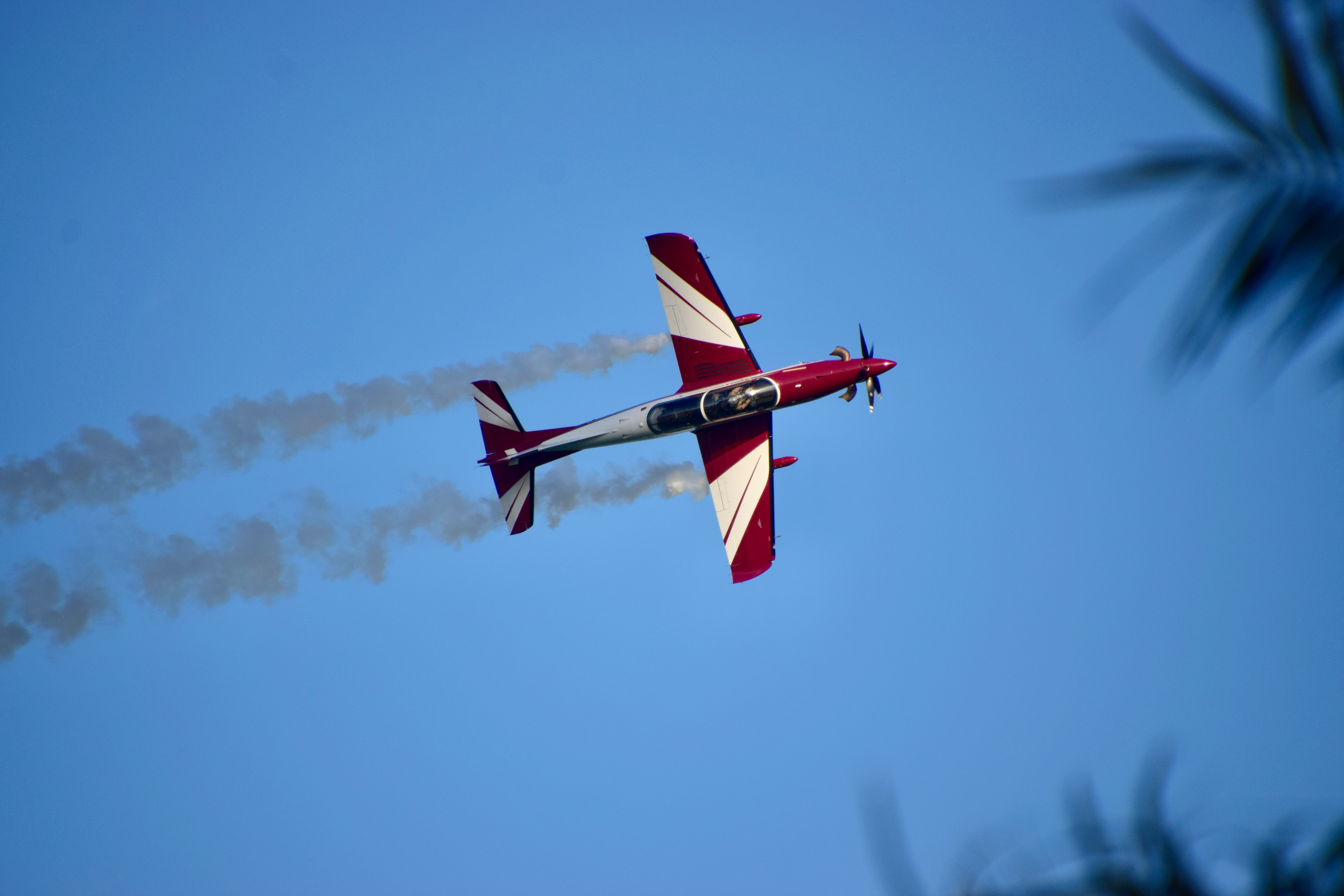 Flight instructor demonstrating steep turns in a Utility-rated trainer
